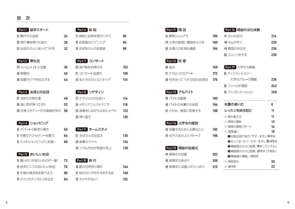 なりきり！韓国語会話トレーニング 目次