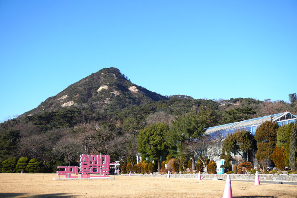 春秋館近くのヘリポート