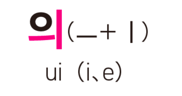 韓国語の合成母音「의」