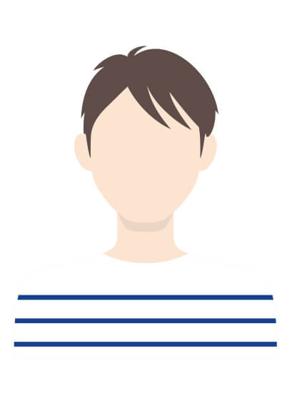 男性のシルエット