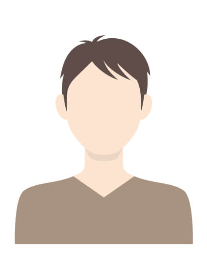 男性のシルエット